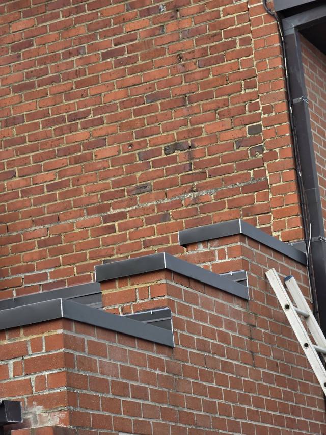 Couvre-Mur en Zinc — chantier Meti Toiture