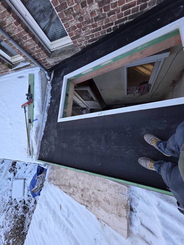 Plateforme en EPDM — chantier Meti Toiture